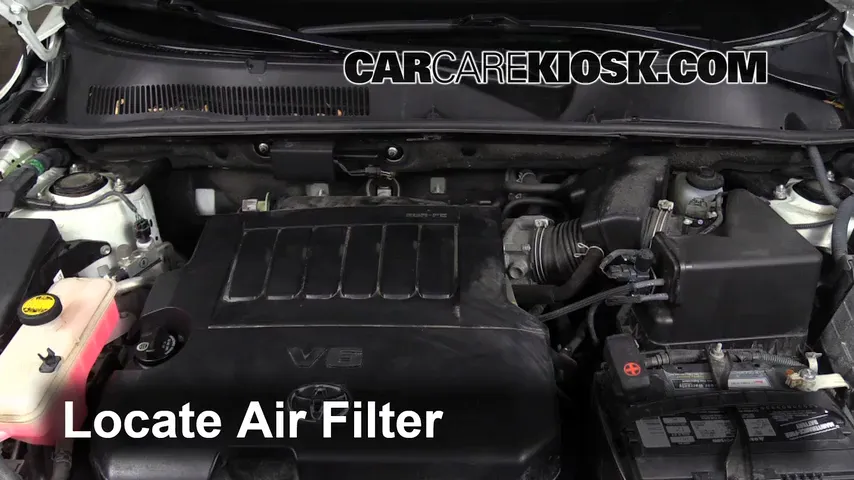 2010 Toyota RAV4 Limited 3.5L V6 Air Filter (Engine) Replace